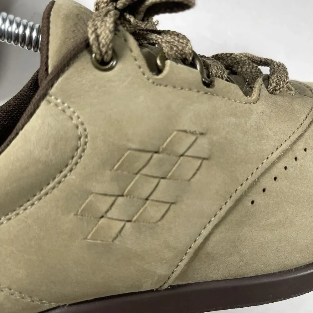 SAS Mephisto Free Time Women's Shoes Size 8 M Taupe Nubuck Leather Walking